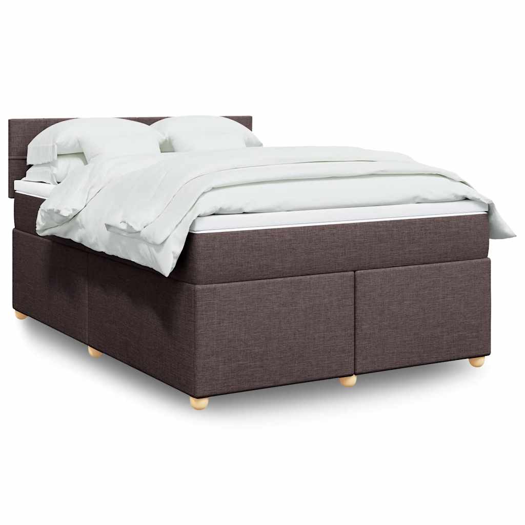 Sommier à lattes de lit avec matelas Marron foncé 140x190 cm - XIOS