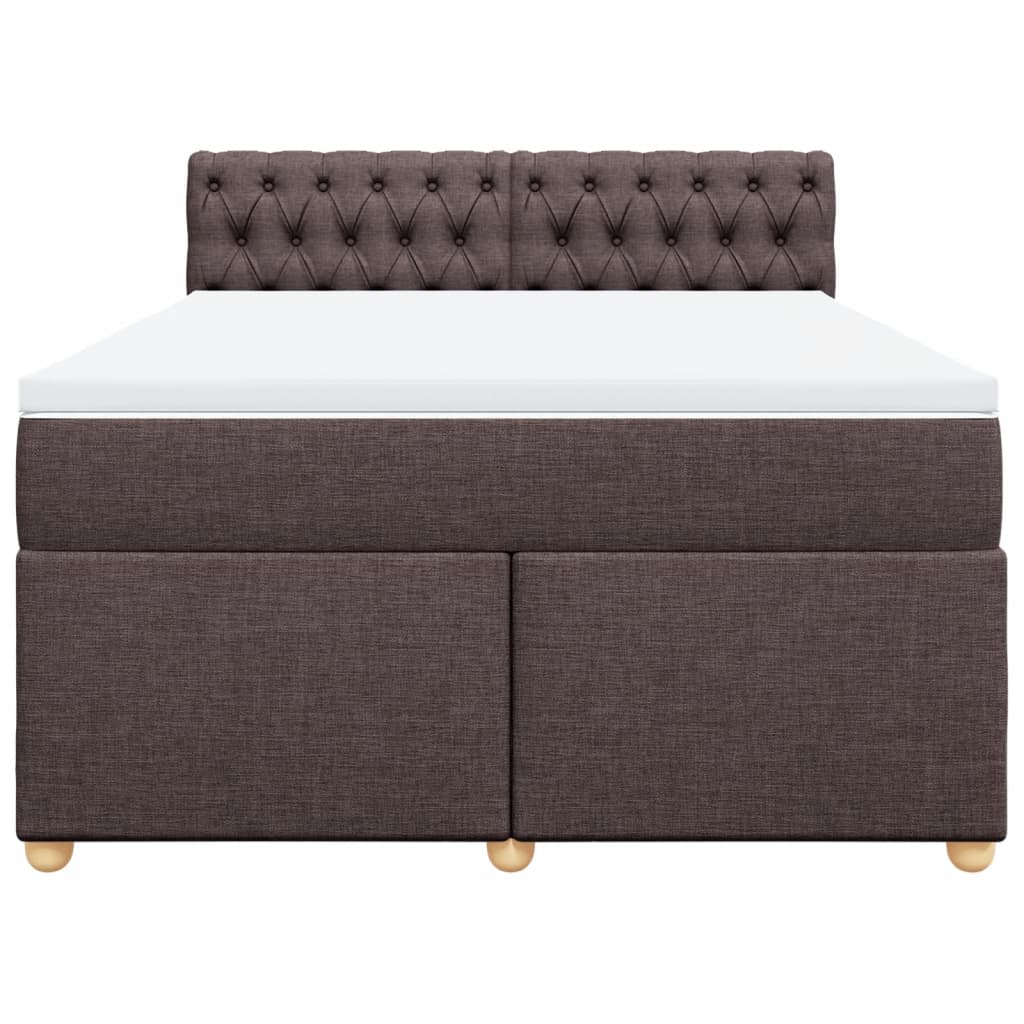 Sommier à lattes de lit avec matelas Marron foncé 140x190 cm - XIOS