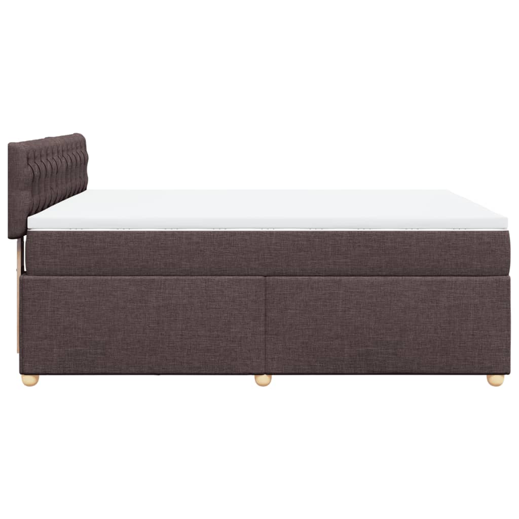 Sommier à lattes de lit avec matelas Marron foncé 140x190 cm - XIOS