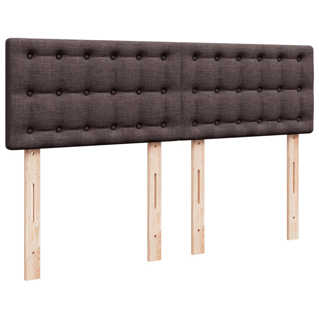 Sommier à lattes de lit avec matelas Marron foncé 140x190 cm - XIOS