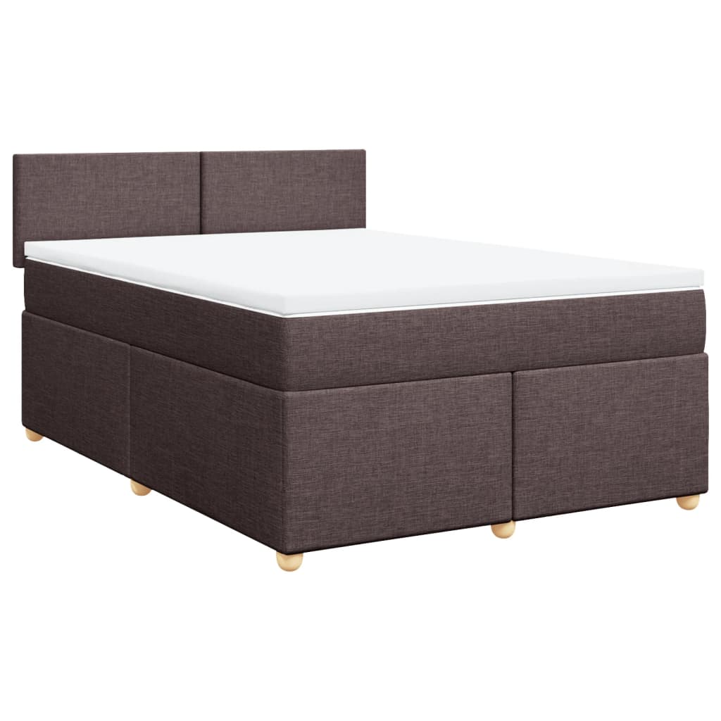 Sommier à lattes de lit avec matelas Marron foncé 140x200 cm - XIOS