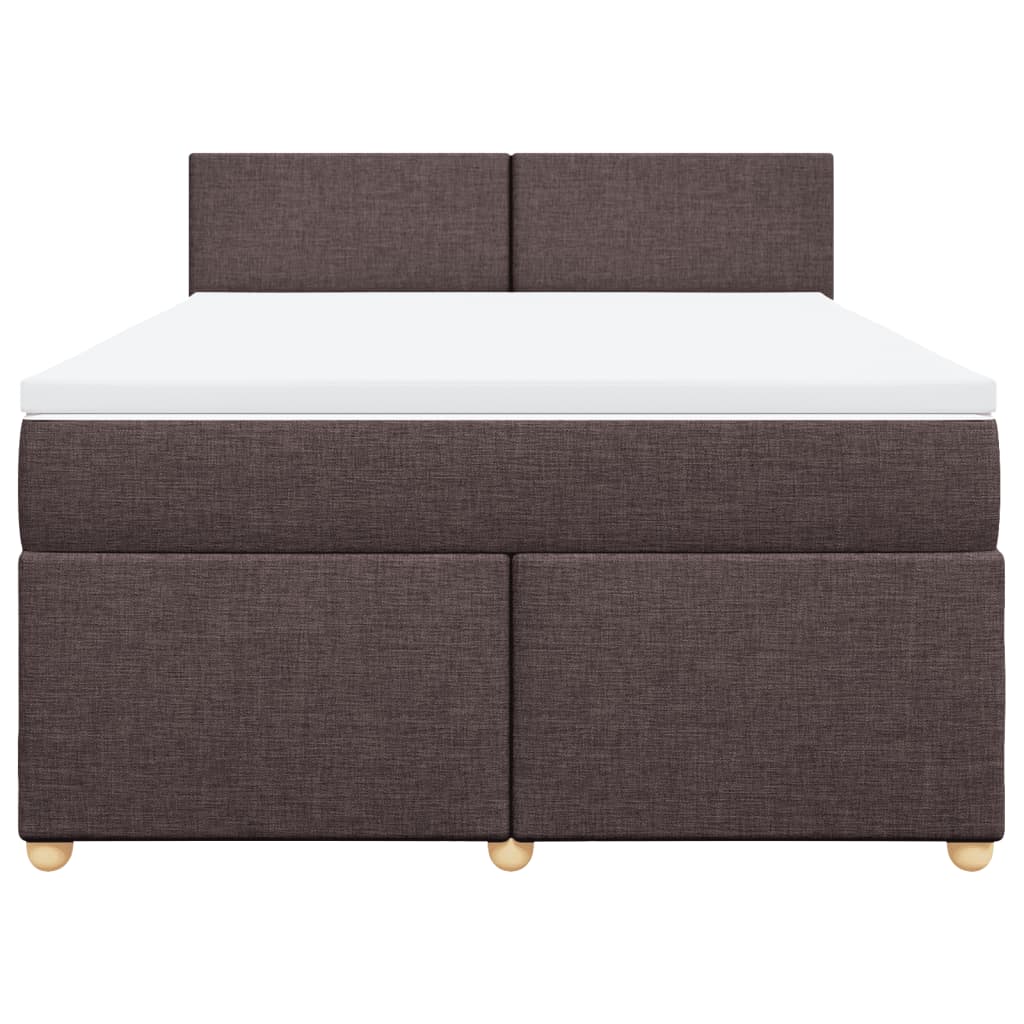 Sommier à lattes de lit avec matelas Marron foncé 160x200 cm - XIOS
