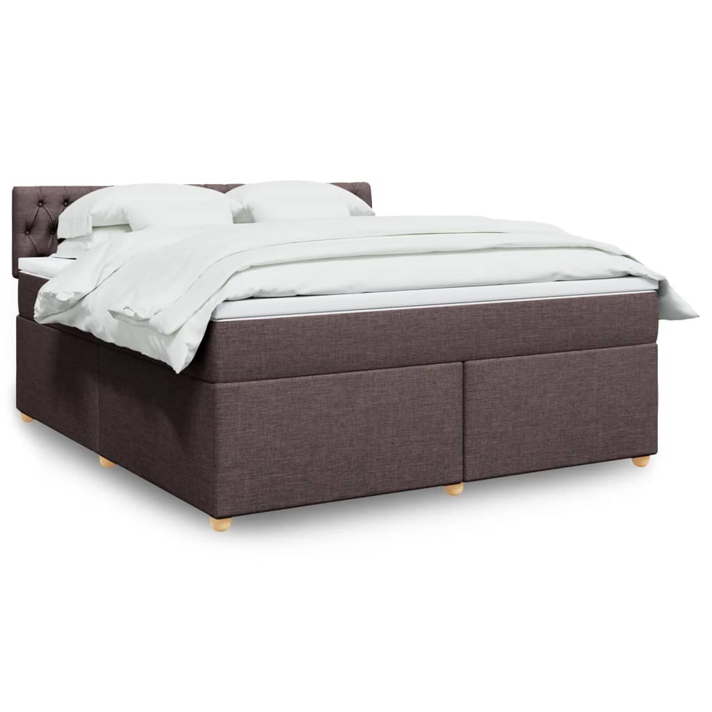 Sommier à lattes de lit avec matelas Marron foncé 180x200 cm - XIOS