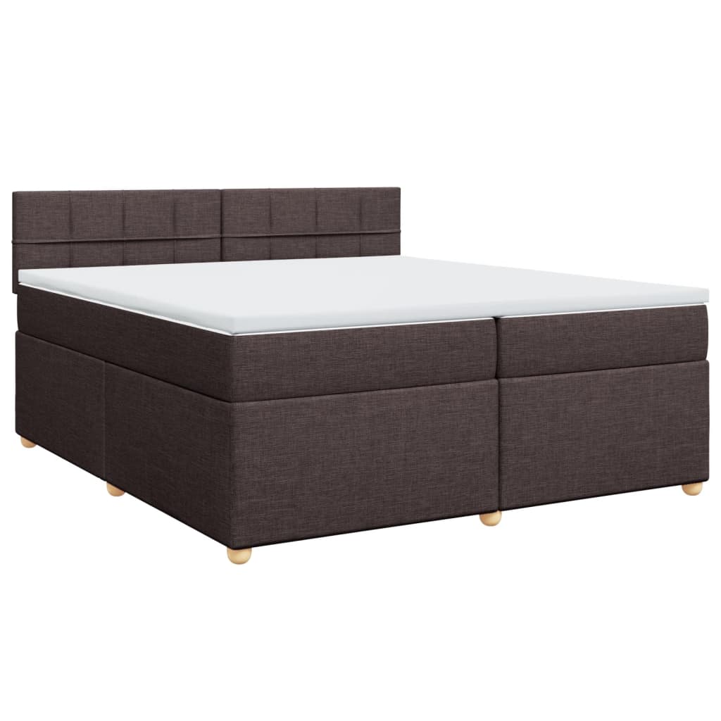 Sommier à lattes de lit avec matelas Marron foncé 200x200 cm - XIOS