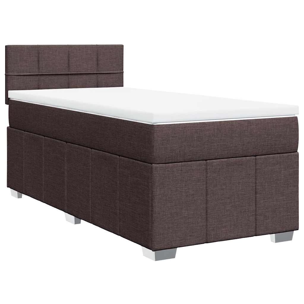 Sommier à lattes de lit avec matelas Marron foncé 90x200 cm - XIOS