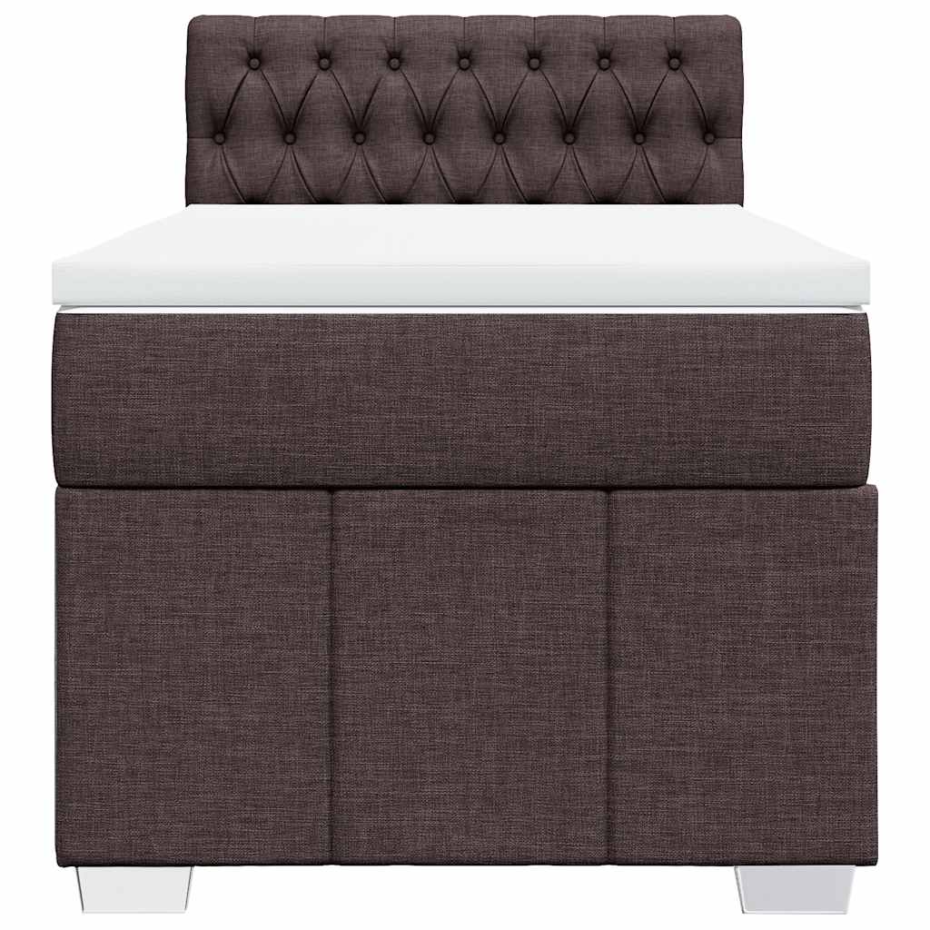 Sommier à lattes de lit avec matelas Marron foncé 90x200 cm - XIOS