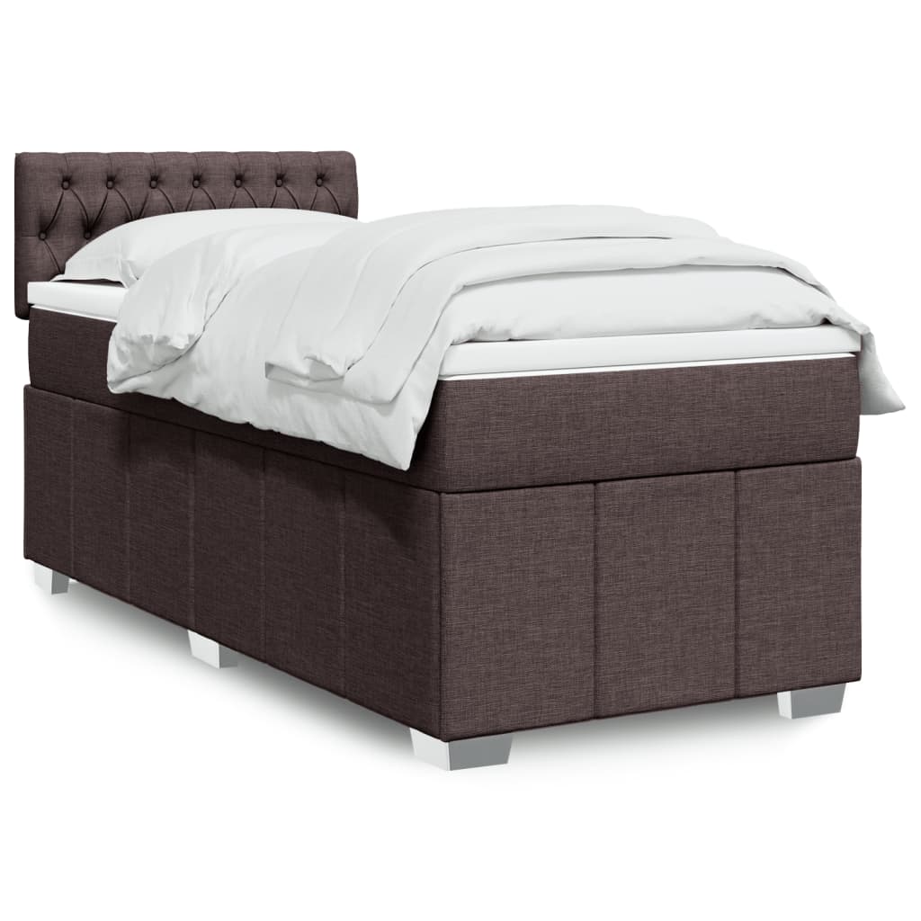 Sommier à lattes de lit avec matelas Marron foncé 90x200 cm - XIOS