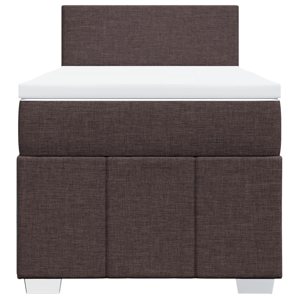 Sommier à lattes de lit avec matelas Marron foncé 100x200 cm - XIOS
