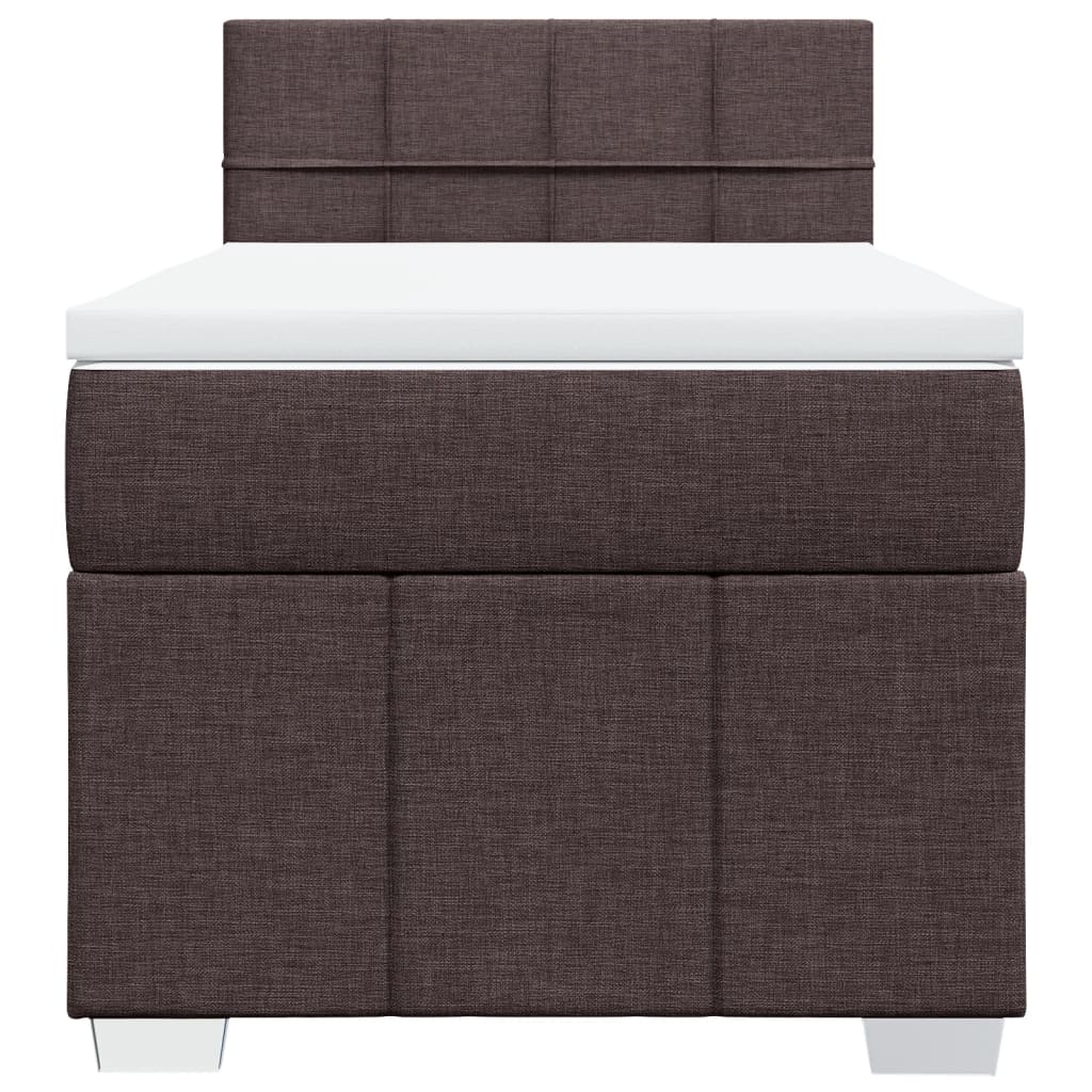 Sommier à lattes de lit avec matelas Marron foncé 100x200 cm - XIOS