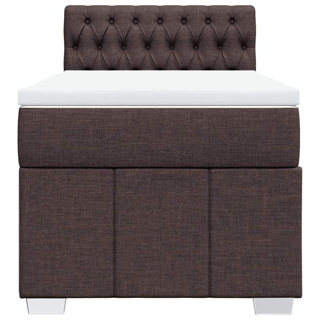Sommier à lattes de lit avec matelas Marron foncé 100x200 cm - XIOS