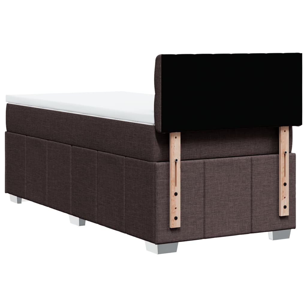 Sommier à lattes de lit avec matelas Marron foncé 100x200 cm - XIOS