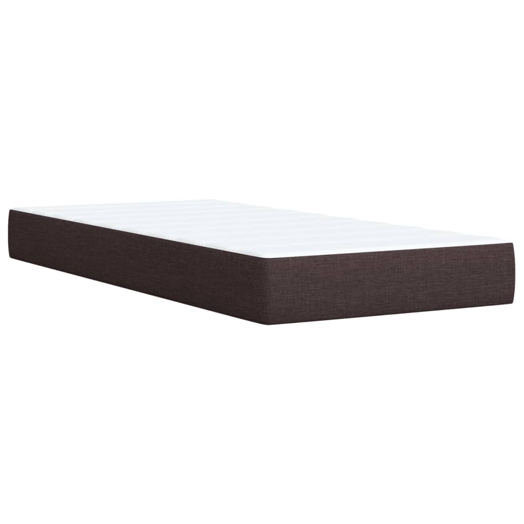 Sommier à lattes de lit avec matelas Marron foncé 100x200 cm - XIOS