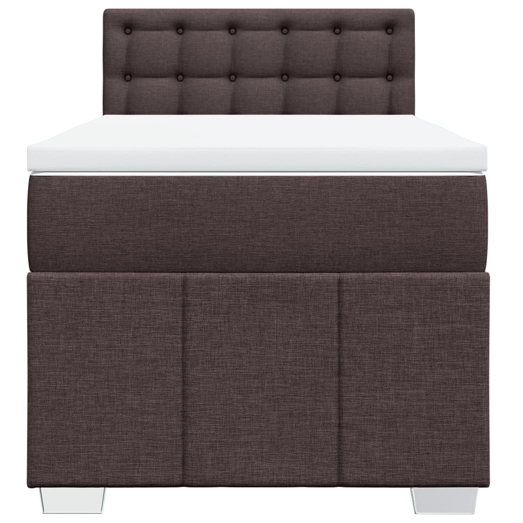 Sommier à lattes de lit avec matelas Marron foncé 100x200 cm - XIOS