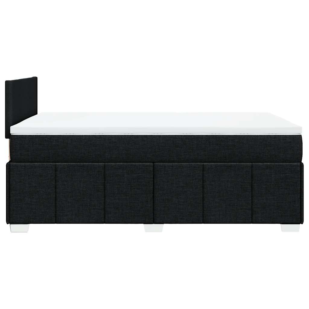 Sommier à lattes de lit avec matelas Noir 120x200 cm Tissu - XIOS