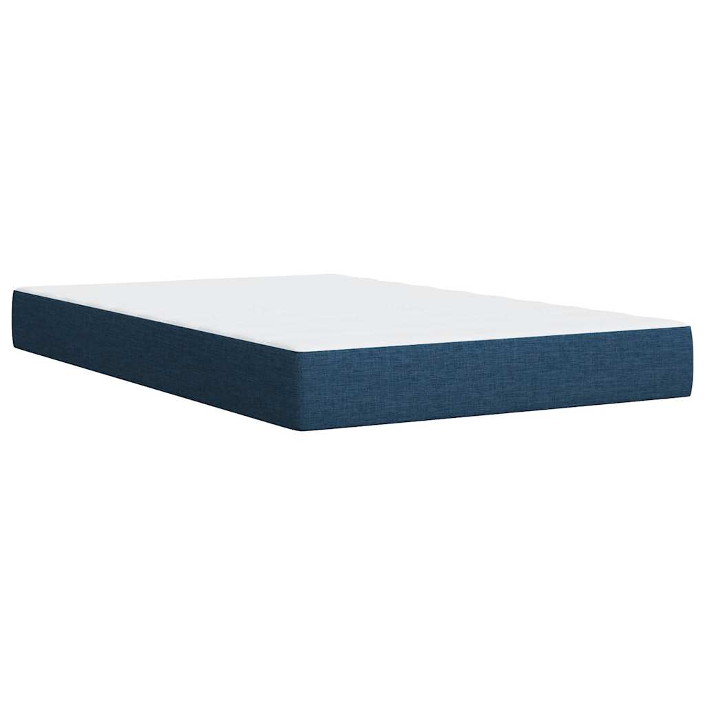 Sommier à lattes de lit avec matelas Bleu 120x200 cm Tissu - XIOS