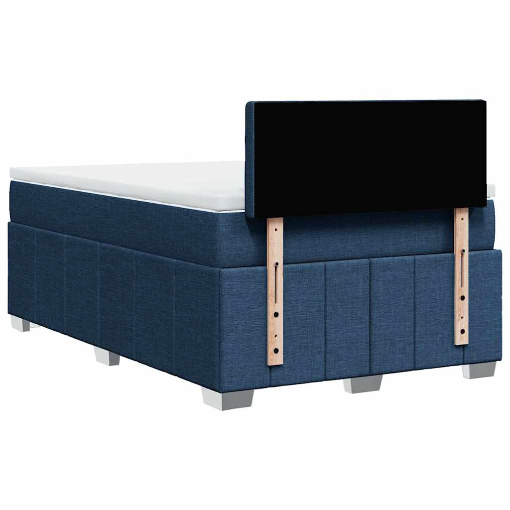 Sommier à lattes de lit avec matelas Bleu 120x200 cm Tissu - XIOS