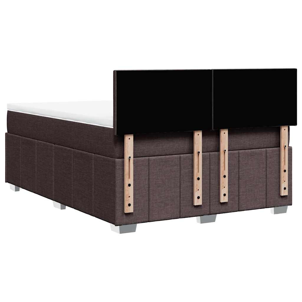 Sommier à lattes de lit avec matelas Marron foncé 140x190 cm - XIOS