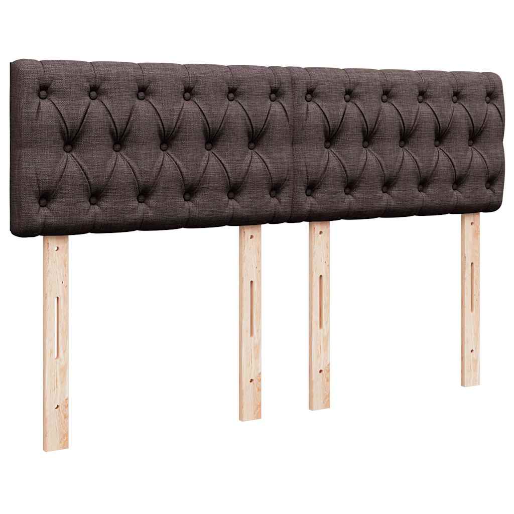 Sommier à lattes de lit avec matelas Marron foncé 140x190 cm - XIOS
