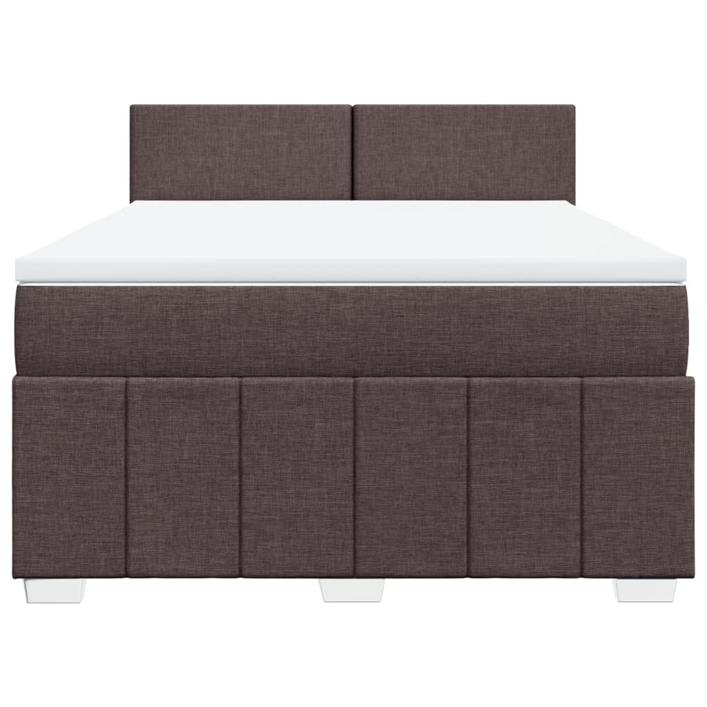 Sommier à lattes de lit avec matelas Marron foncé 140x200 cm - XIOS
