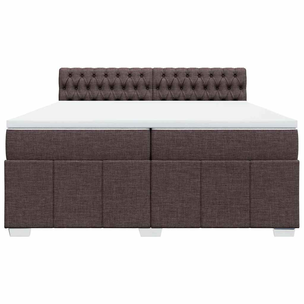 Sommier à lattes de lit avec matelas Marron foncé 200x200 cm - XIOS
