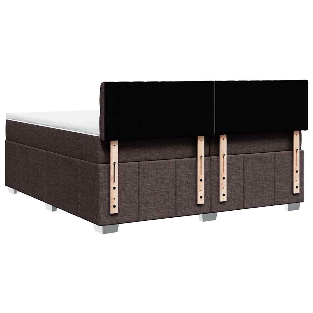 Sommier à lattes de lit avec matelas Marron foncé 200x200 cm - XIOS