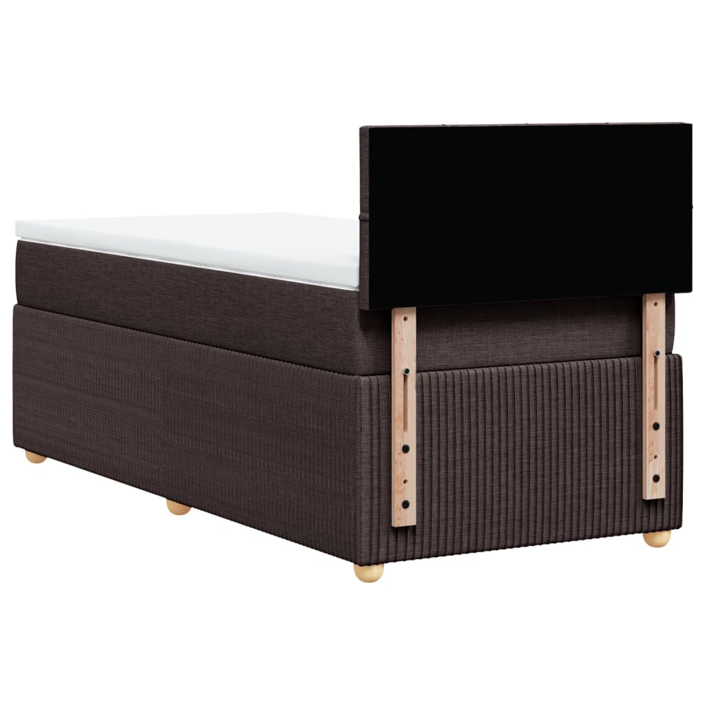 Sommier à lattes de lit avec matelas Marron foncé 80x200 cm - XIOS