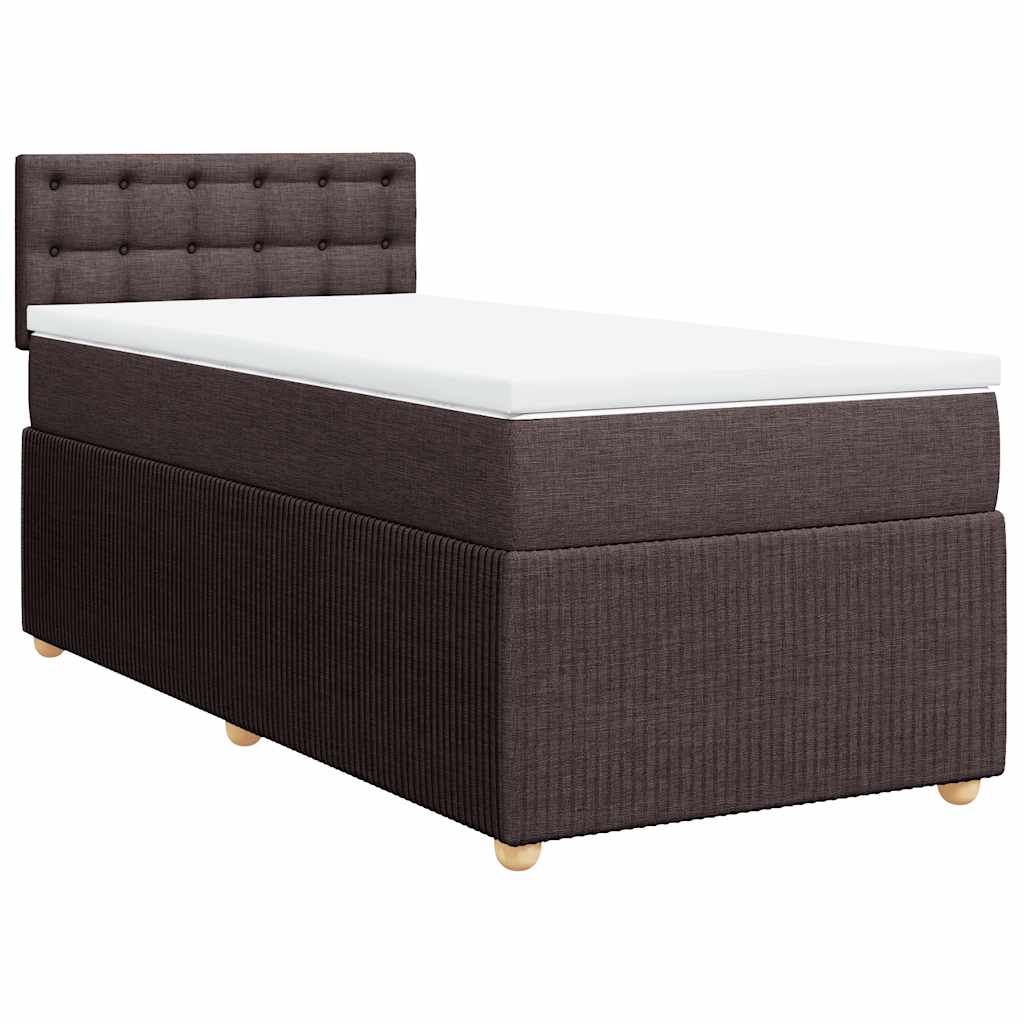 Sommier à lattes de lit avec matelas Marron foncé 80x200 cm - XIOS