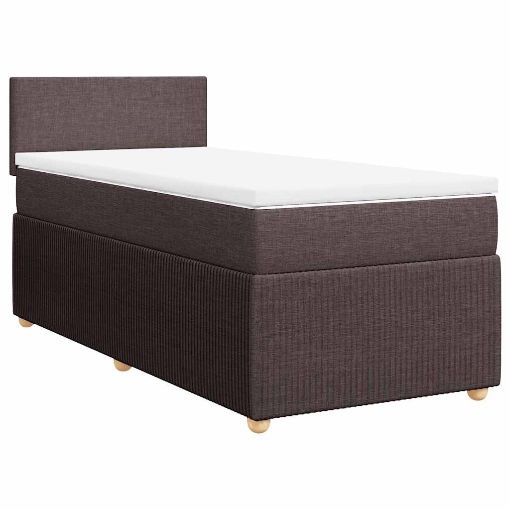 Sommier à lattes de lit avec matelas Marron foncé 90x190 cm - XIOS