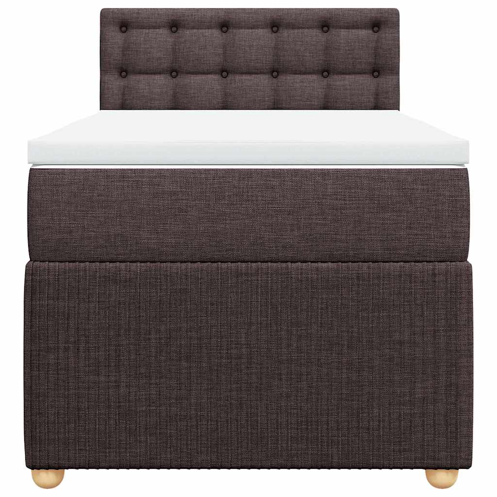Sommier à lattes de lit avec matelas Marron foncé 90x190 cm - XIOS