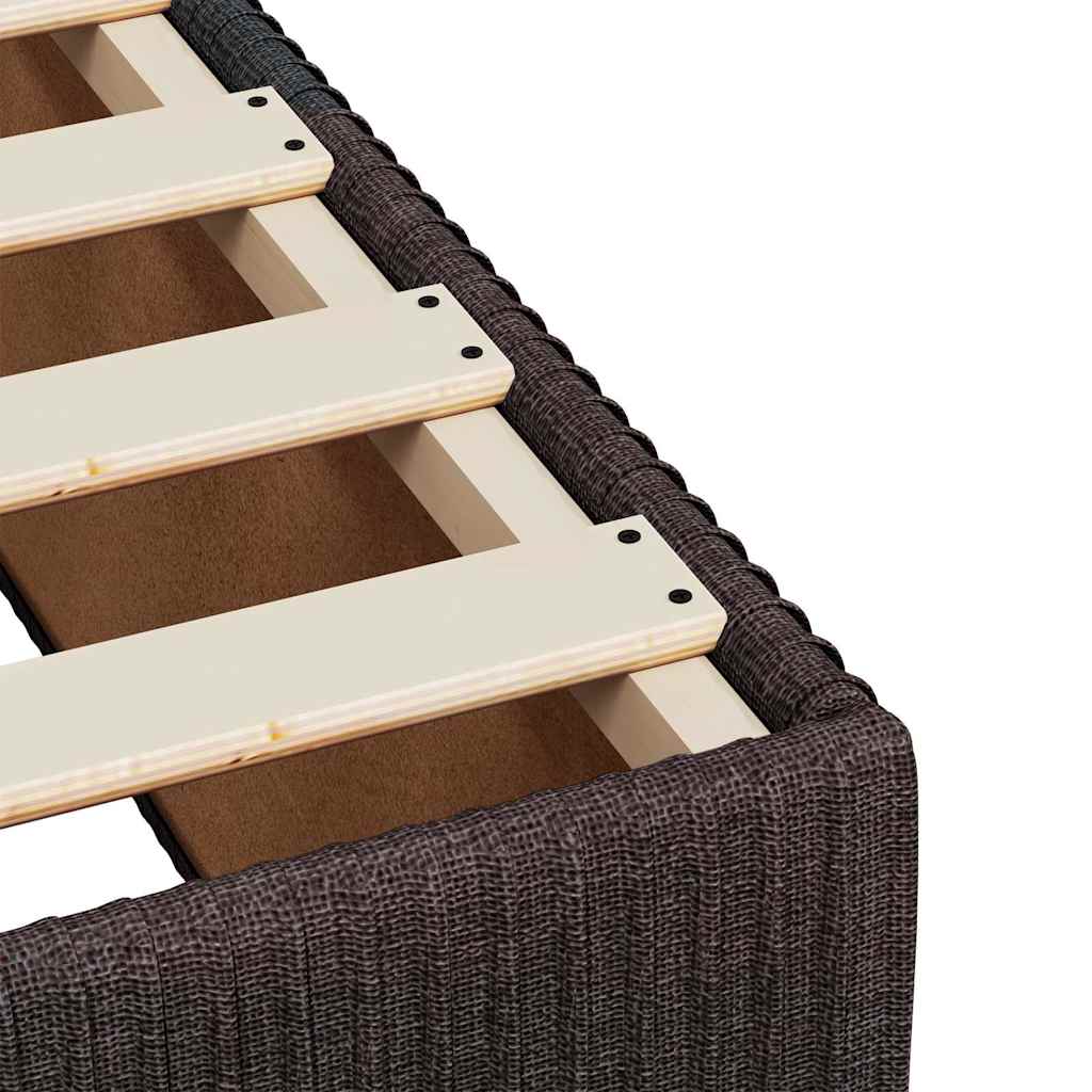 Sommier à lattes de lit avec matelas Marron foncé 90x190 cm - XIOS