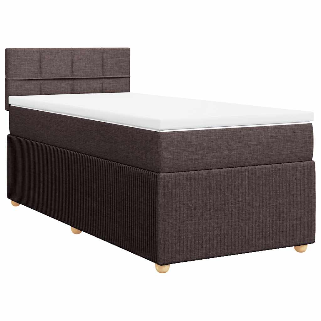 Sommier à lattes de lit avec matelas Marron foncé 90x200 cm - XIOS