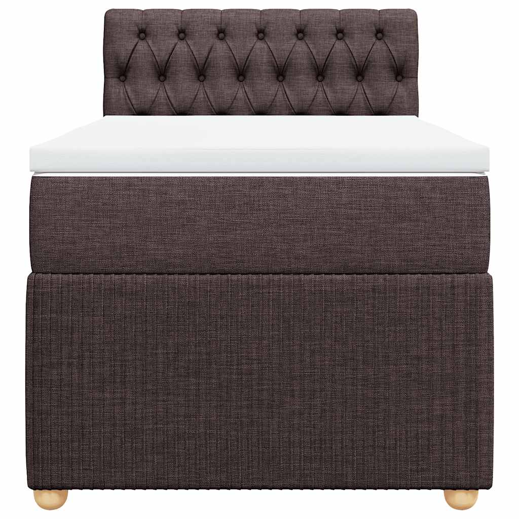 Sommier à lattes de lit avec matelas Marron foncé 90x200 cm - XIOS