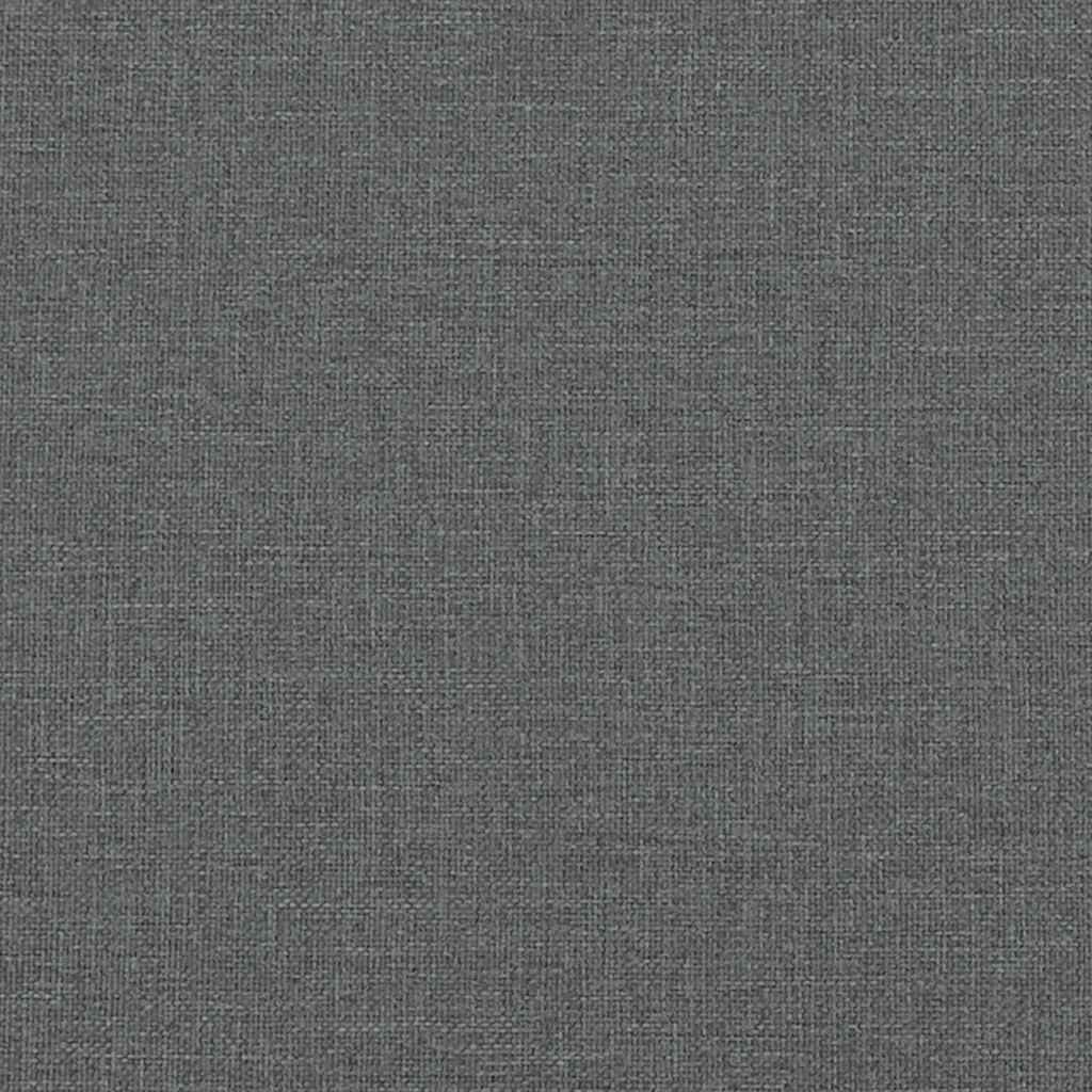 Sommier à lattes de lit avec matelas Gris foncé 90x200 cm Tissu - XIOS