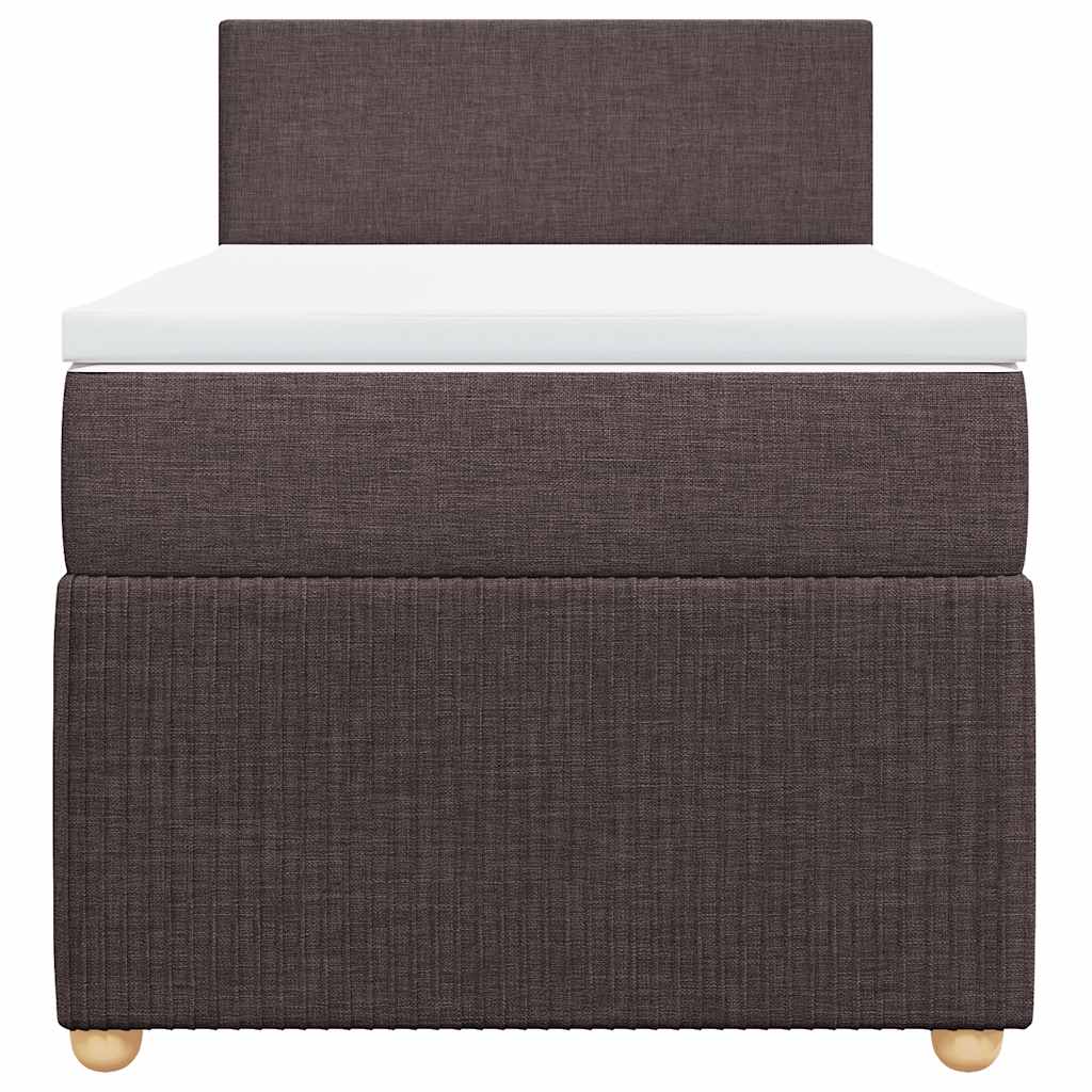 Sommier à lattes de lit avec matelas Marron foncé 100x200 cm - XIOS