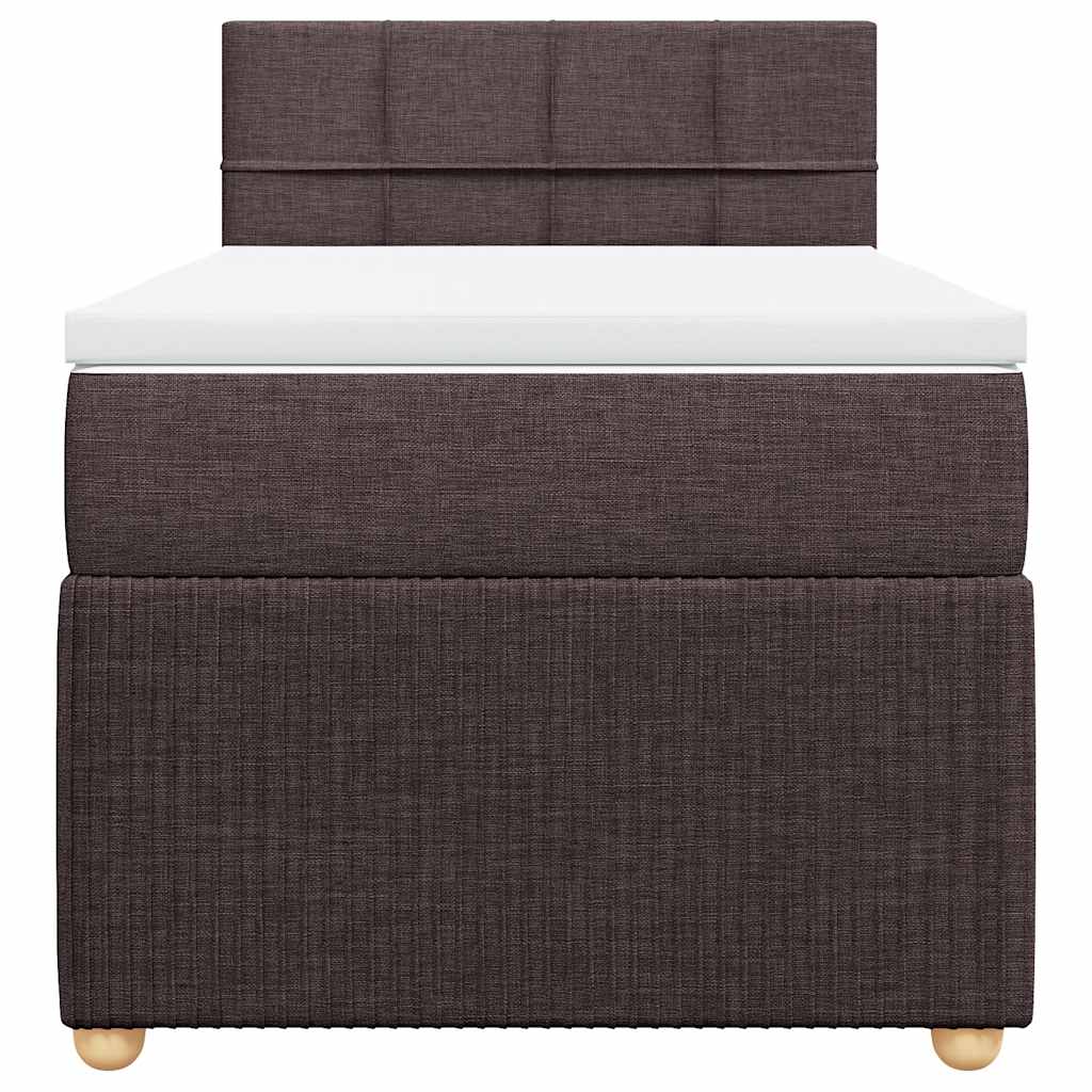 Sommier à lattes de lit avec matelas Marron foncé 100x200 cm - XIOS