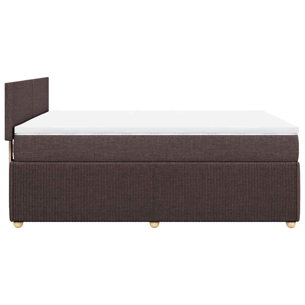 Sommier à lattes de lit avec matelas Marron foncé 140x190 cm - XIOS