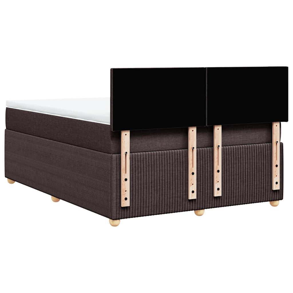 Sommier à lattes de lit avec matelas Marron foncé 140x190 cm - XIOS