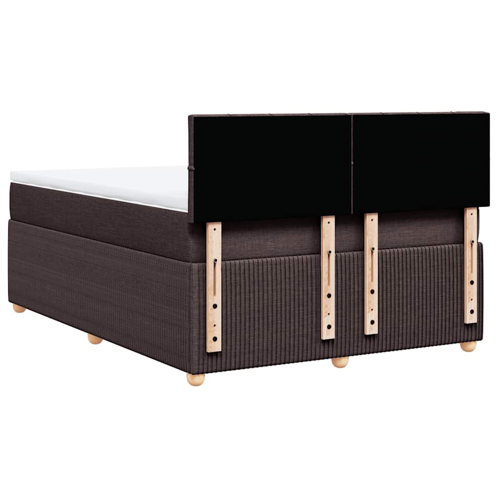 Sommier à lattes de lit avec matelas Marron foncé 140x190 cm - XIOS