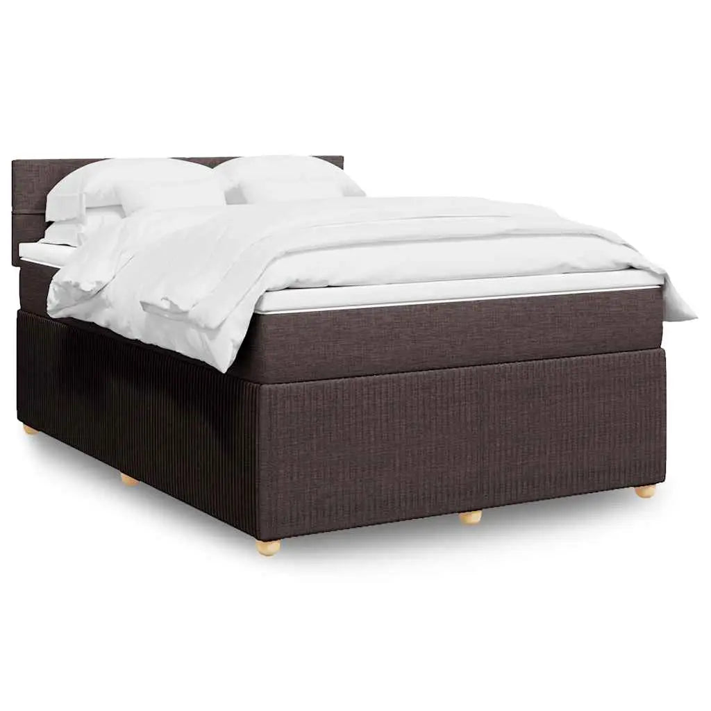 Sommier à lattes de lit avec matelas Marron foncé 140x190 cm - XIOS