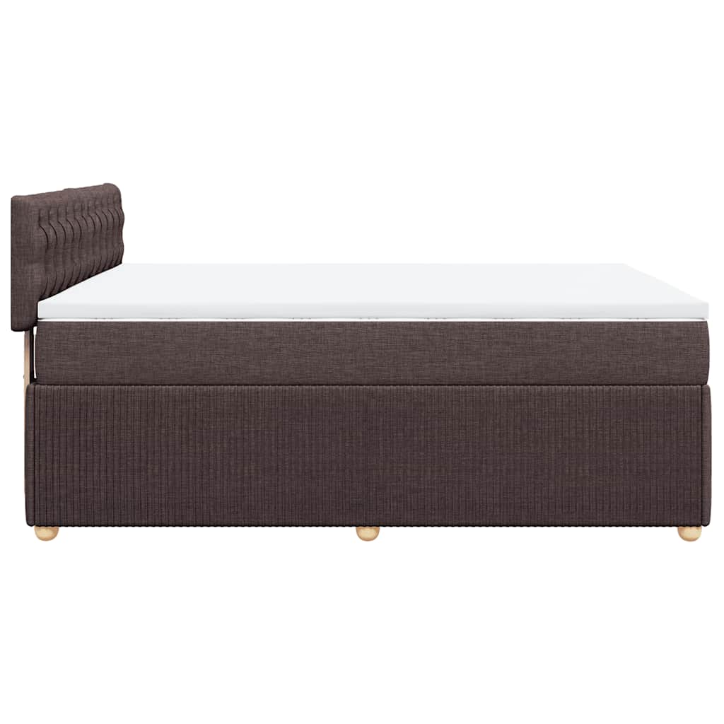 Sommier à lattes de lit avec matelas Marron foncé 140x190 cm - XIOS