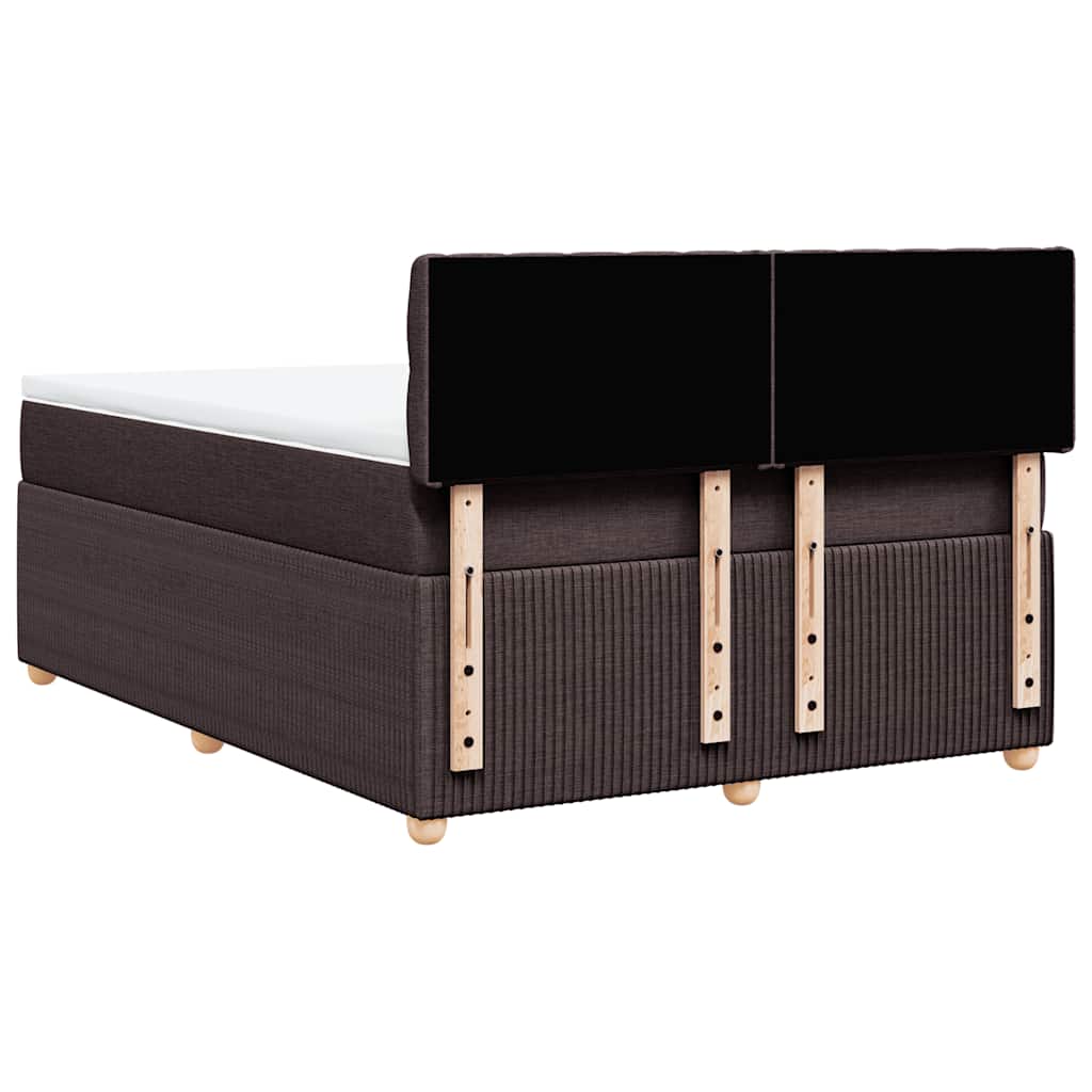 Sommier à lattes de lit avec matelas Marron foncé 140x190 cm - XIOS