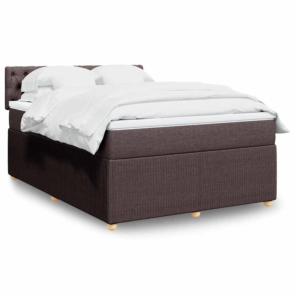 Sommier à lattes de lit avec matelas Marron foncé 140x190 cm - XIOS