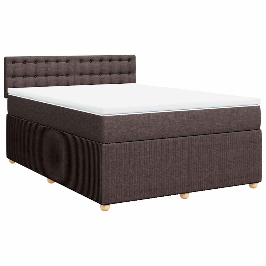 Sommier à lattes de lit avec matelas Marron foncé 140x190 cm - XIOS