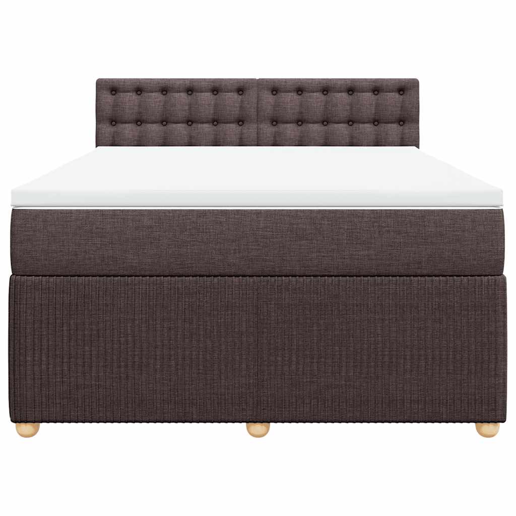 Sommier à lattes de lit avec matelas Marron foncé 140x190 cm - XIOS