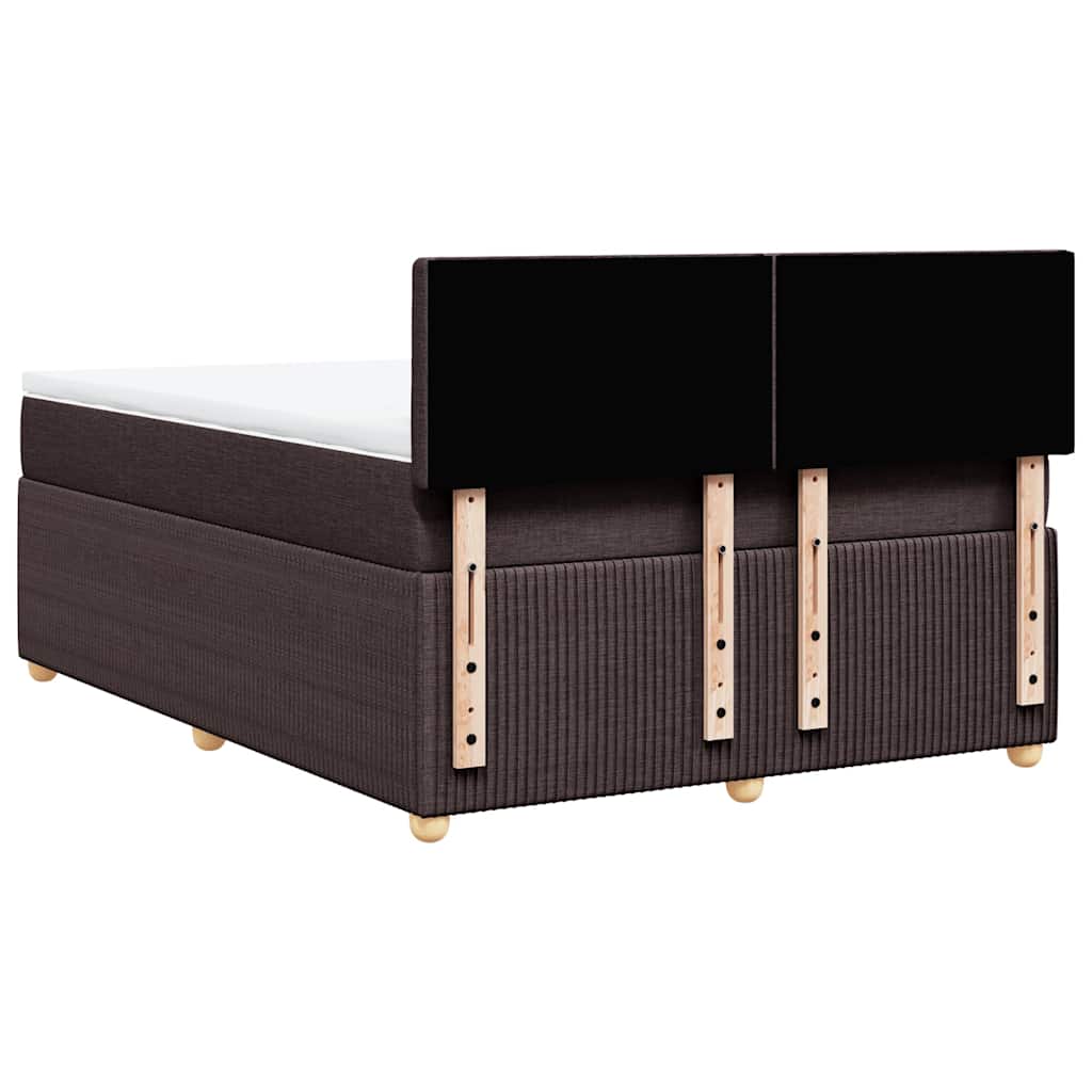 Sommier à lattes de lit avec matelas Marron foncé 140x190 cm - XIOS