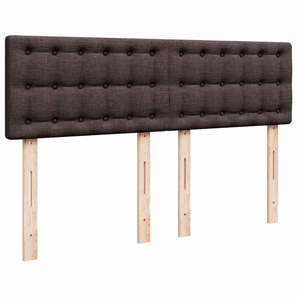 Sommier à lattes de lit avec matelas Marron foncé 140x190 cm - XIOS