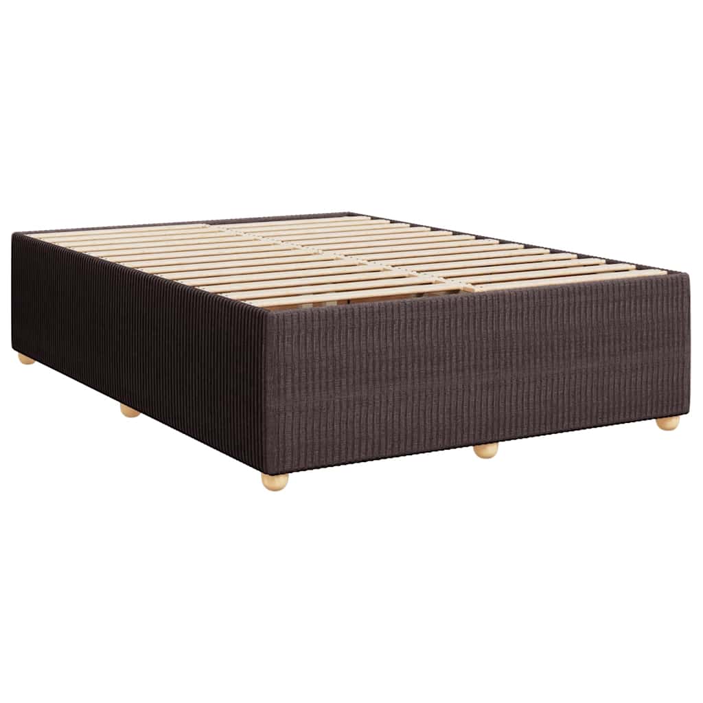 Sommier à lattes de lit avec matelas Marron foncé 140x190 cm - XIOS