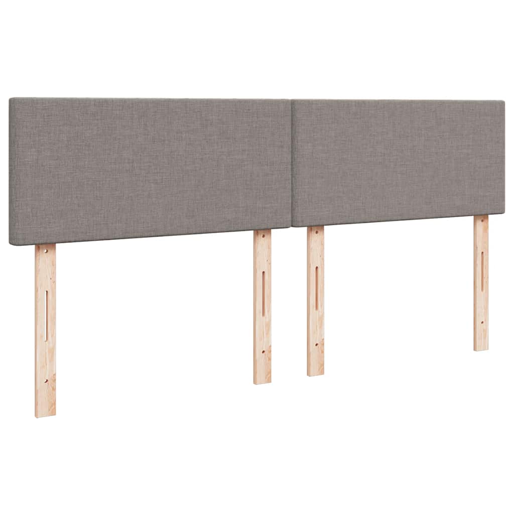 Sommier à lattes de lit avec matelas Taupe 180x200 cm Tissu - XIOS
