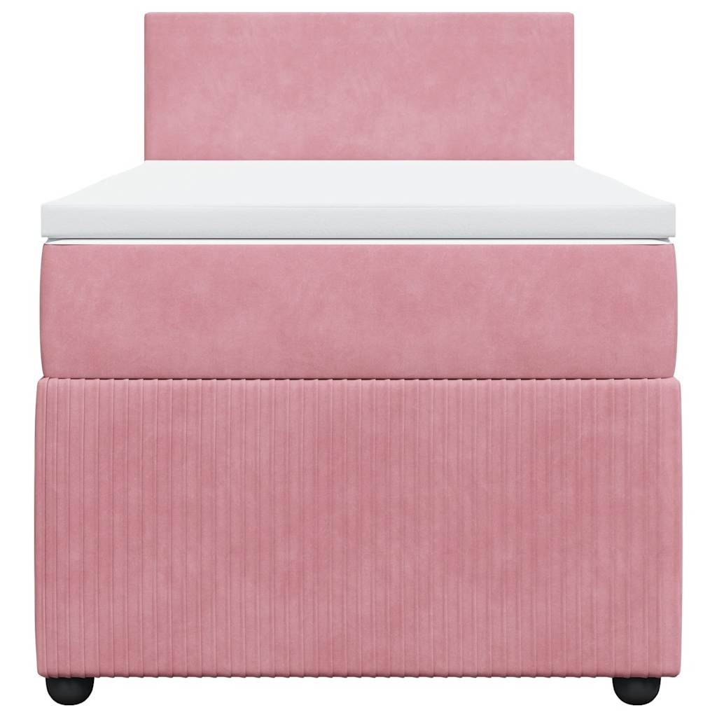 Sommier à lattes de lit et matelas Rose 80x200 cm Velours - XIOS