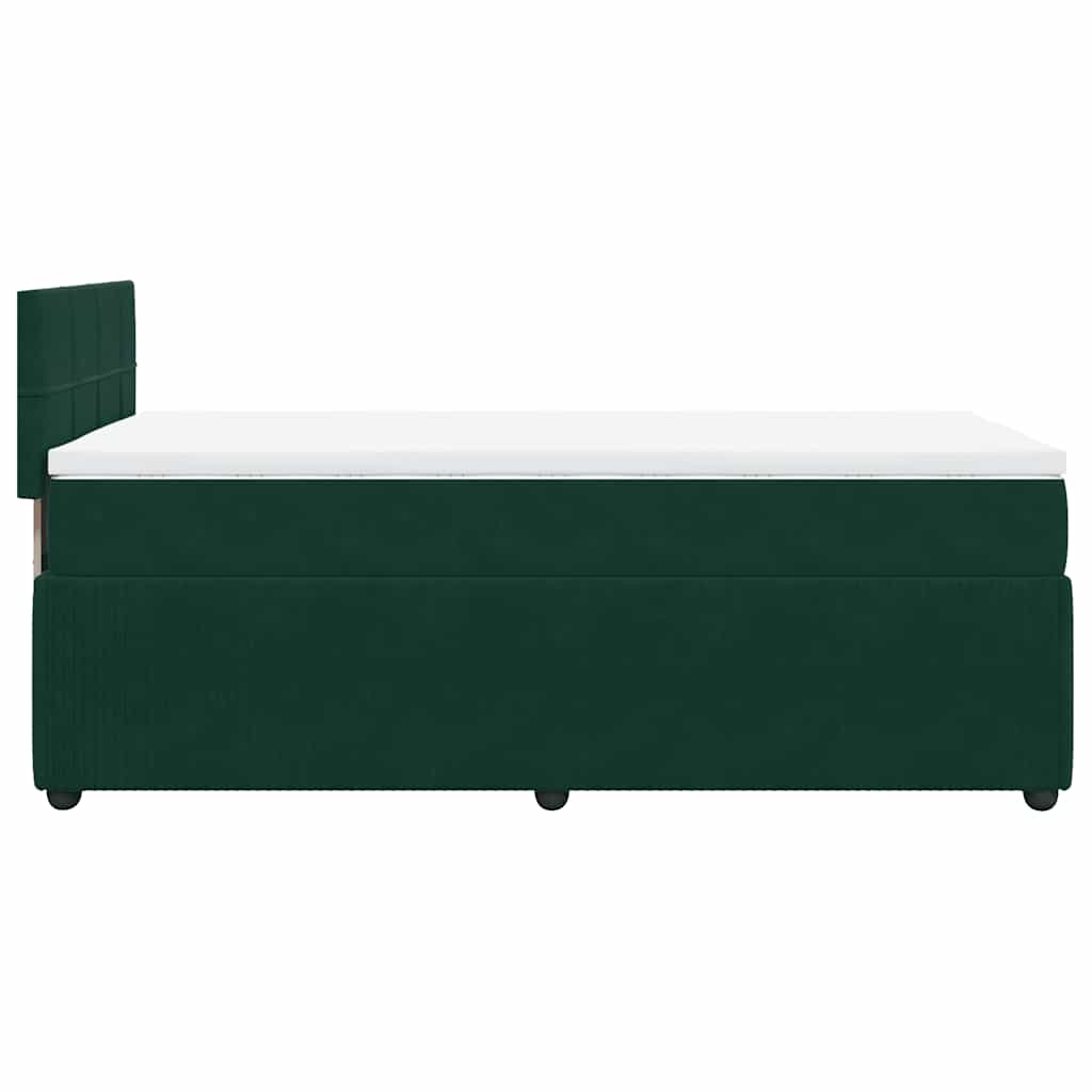 Sommier à lattes de lit et matelas Vert foncé 80x200 cm Velours - XIOS